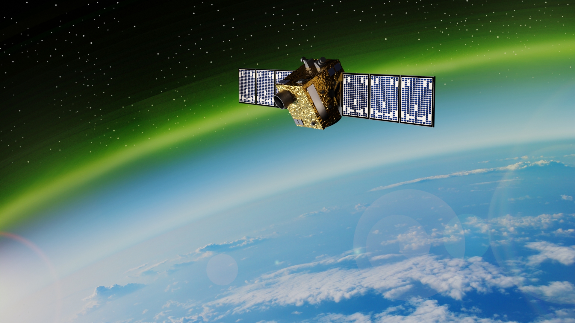 SOVA satellite in the orbit